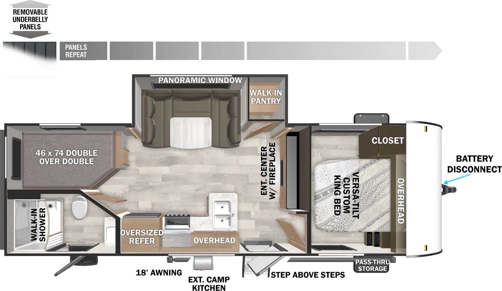 Cruise Lite 240BHXL Floorplan